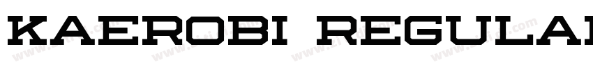 Kaerobi Regular字体转换